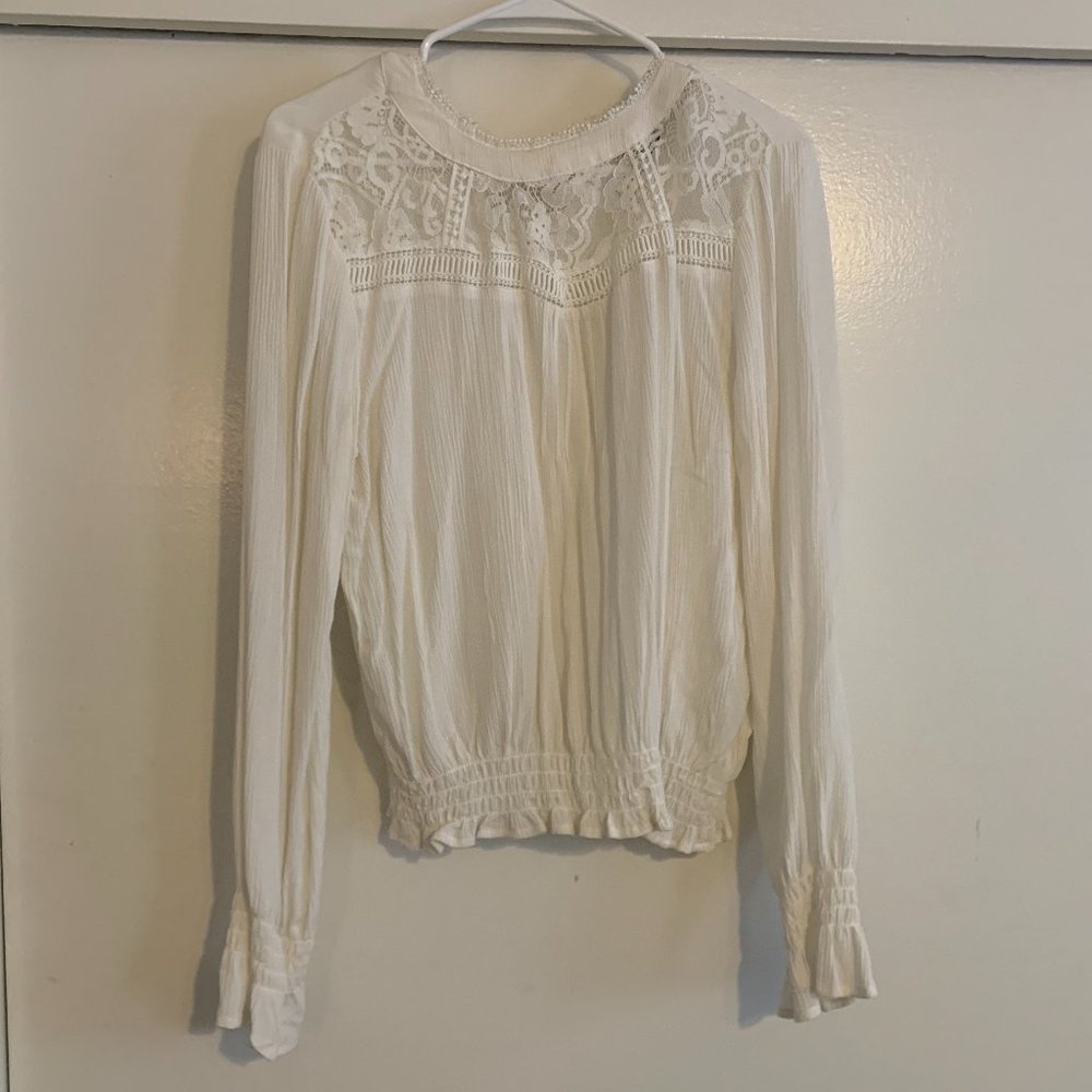 Lacy White Blouse